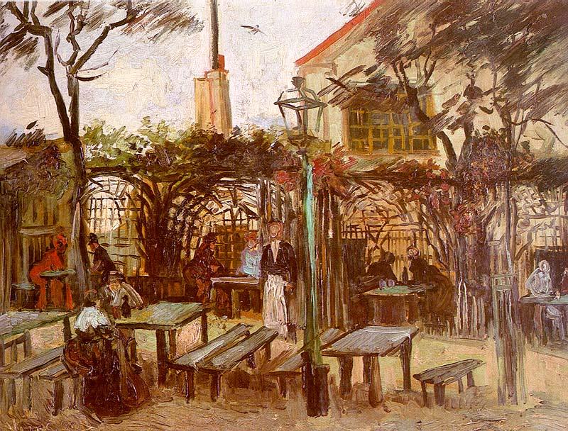 Vincent Van Gogh Terrace of the Cafe on Montmartre Sweden oil painting art